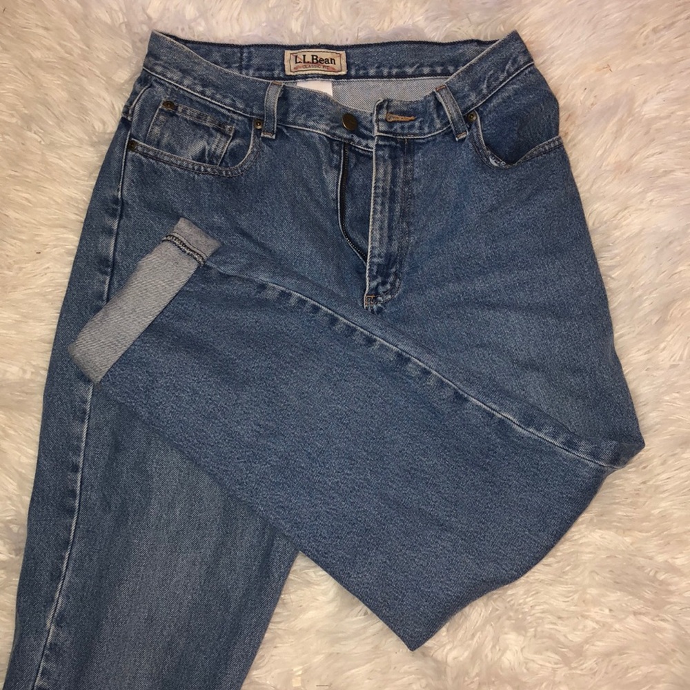thrifted LLBEAN mom jeans